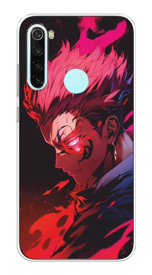 

Чехол Awog на Xiaomi Redmi Note 8 "Взгляд Сукуны", Розовый;красный;черный, 36550-1