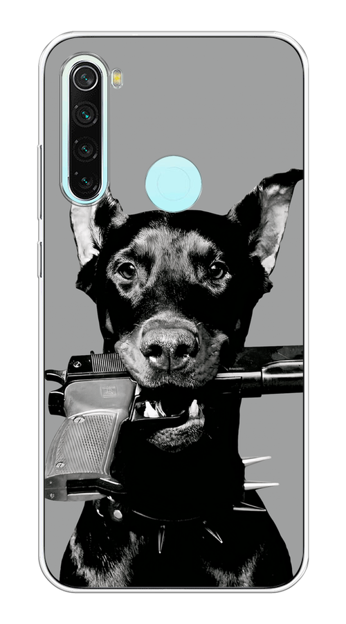 

Чехол Awog на Xiaomi Redmi Note 8 "Доберман", Серый, 36550-1