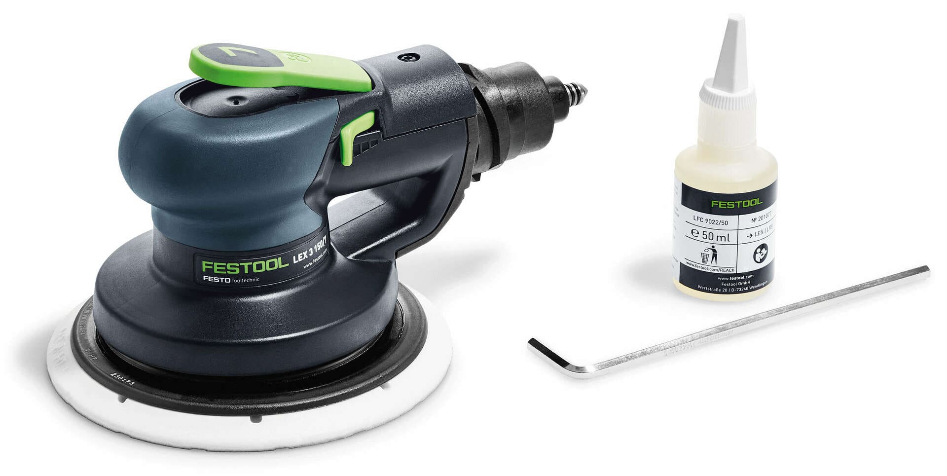 Пневматическая эксцентриковая шлифмашинка Festool LEX 3 150/7 575077 эксцентриковая шлифмашинка sturm