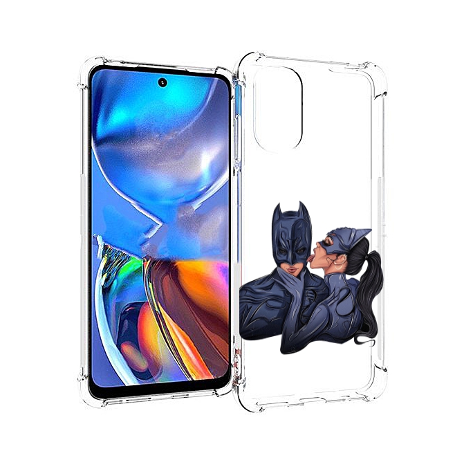 

Чехол MyPads бетман-и-кошка для Motorola Moto E32, Прозрачный, Tocco