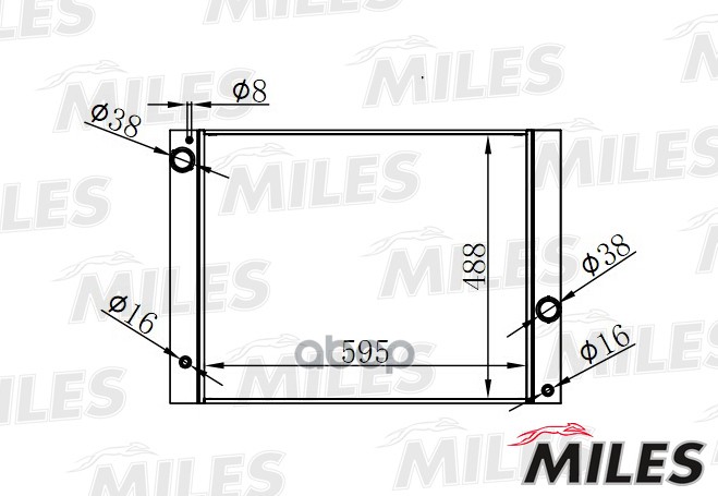

Радиатор (паяный) BMW E60/E61/E63 2.5-3.0 02- (NISSENS 60772) ACRB229
