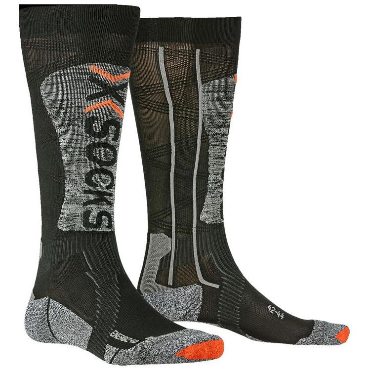 фото Гольфы x-bionic x-socks® ski energizer light 4.0, black/stone grey melange, 45-47 eu