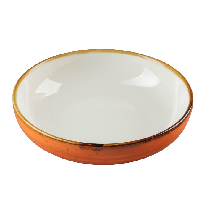 Тарелка глубокая Magistro «Церера», 1,1 л, d=22 см, цвет оранжевый