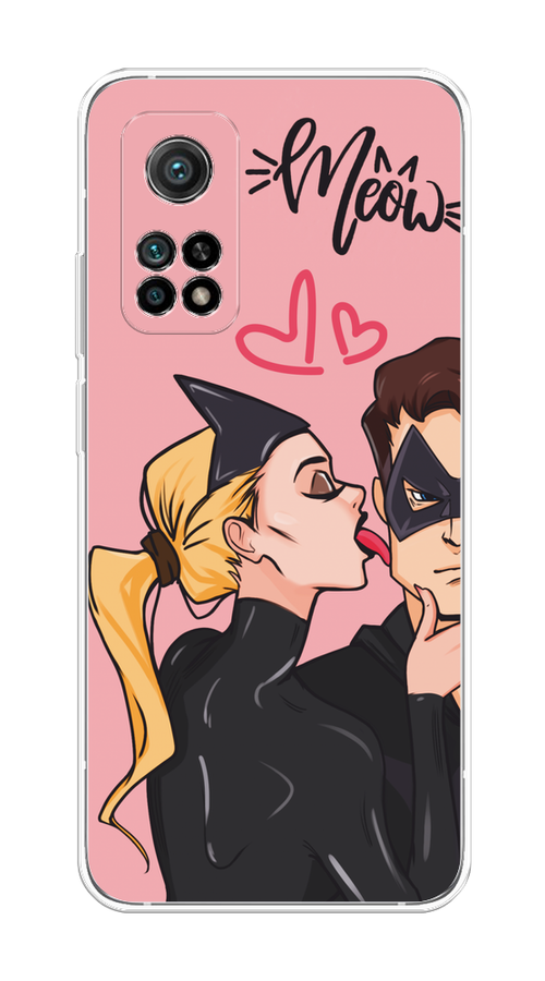 

Чехол Awog на Xiaomi Mi 10T/Mi 10T Pro "Kiss of Cat Woman", Розовый;черный;бежевый, 37750-1