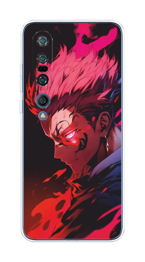 

Чехол Awog на Xiaomi Mi 10 Pro "Взгляд Сукуны", Розовый;красный;черный, 37850-1
