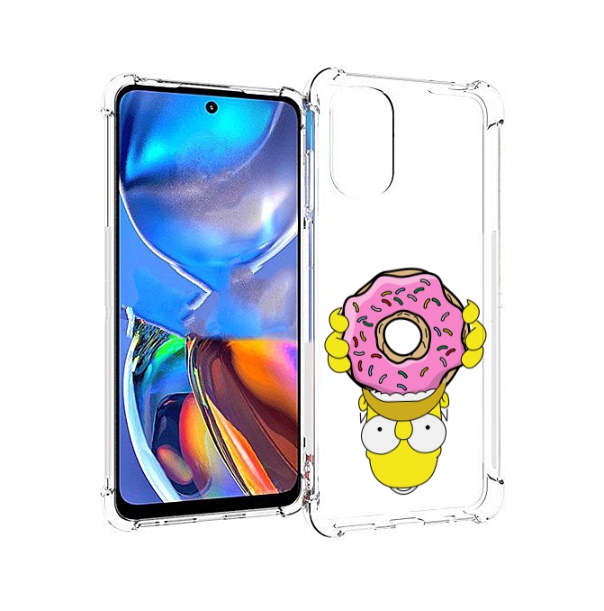 

Чехол MyPads большой-пончик для Motorola Moto E32, Прозрачный, Tocco