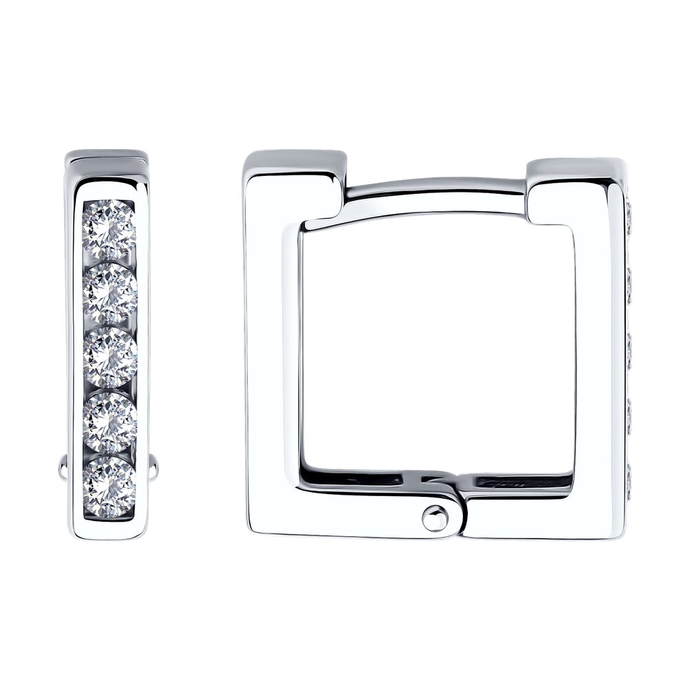 

Серьги из серебра SOKOLOV 94026822, фианит, 94026822