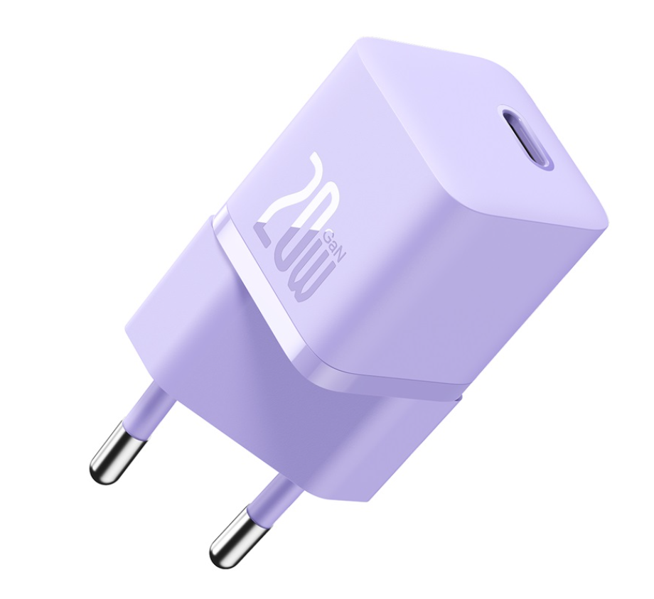 

Сетевое зарядное устройство Baseus P10110900517-Z1 Pu, GaN5 Fast Charger(mini) 1C 20W Nebula Purple