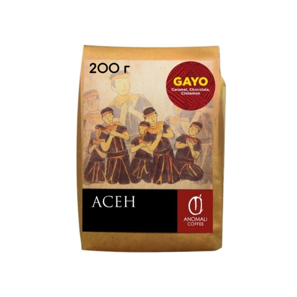

Кофе в зернах ANOMALI COFFEE ACEH GAYO, 200 г