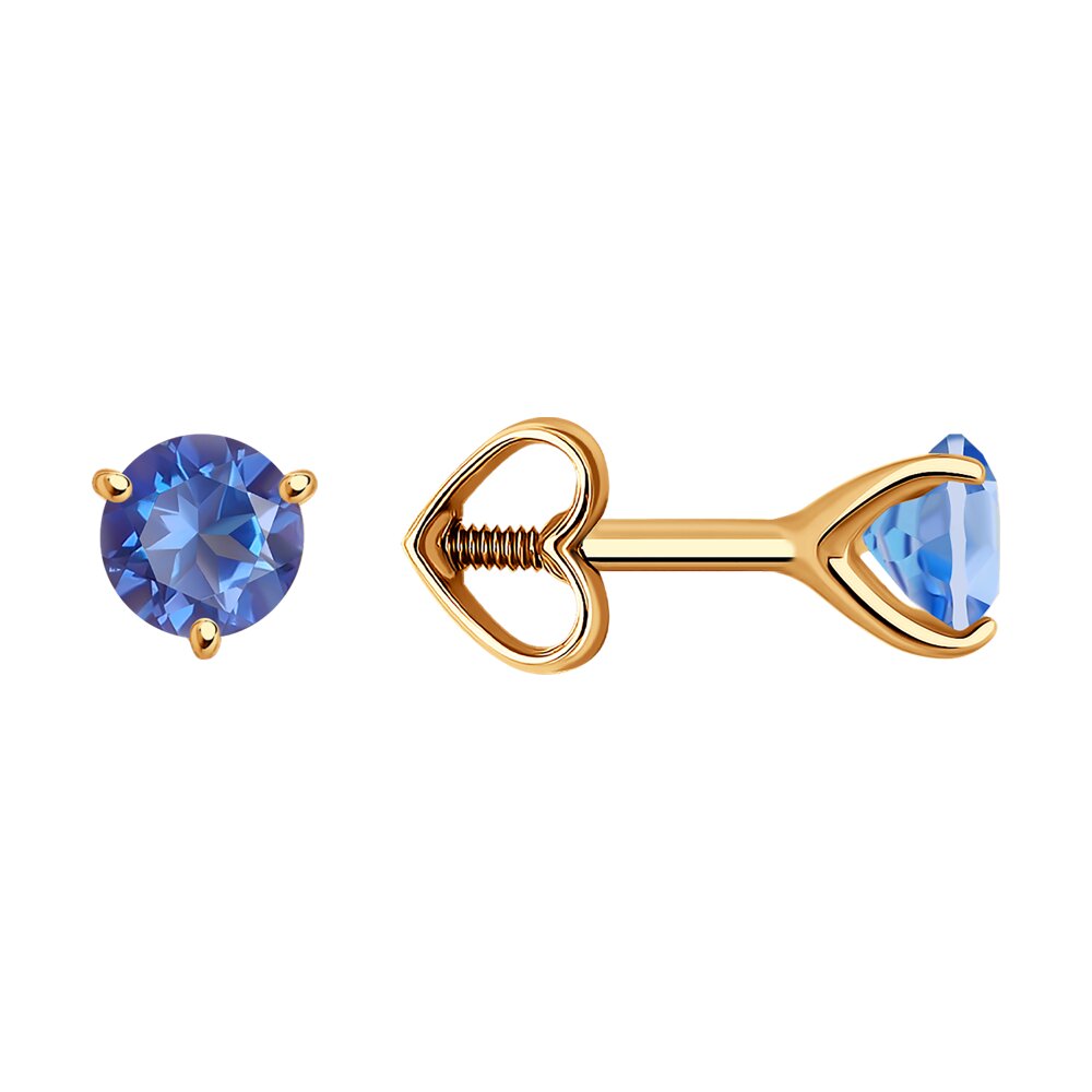 

Серьги из красного золота SOKOLOV 728876, топаз, 728876