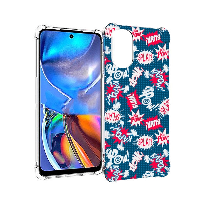 

Чехол MyPads взрывной-принт для Motorola Moto E32, Прозрачный, Tocco
