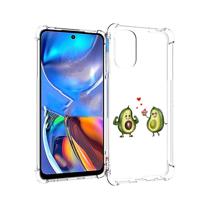 

Чехол MyPads влюбленные-авокадо для Motorola Moto E32, Прозрачный, Tocco