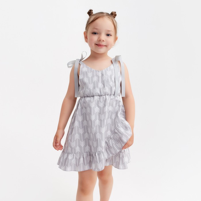 

Платье для девочки KAFTAN, Стрелочки, 36 (134-140), серый, Summer cotton KAFTAN KIDS