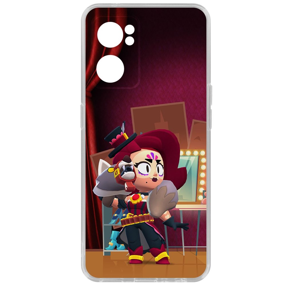 

Чехол-накладка Кейс Brawl Stars-Лихая Лола для Oppo Reno7 5G, Прозрачный
