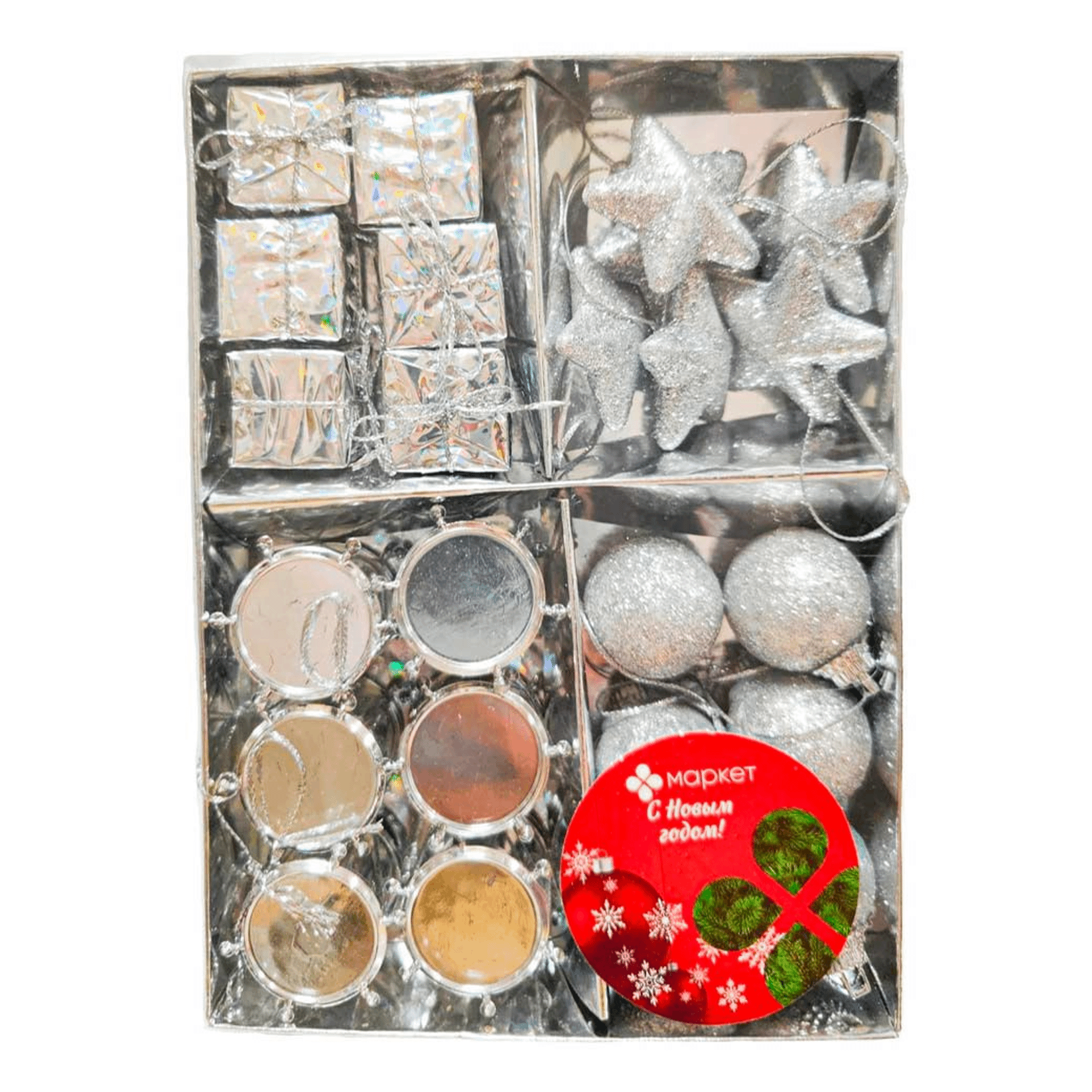Набор подвесных украшений Маркет Перекресток Канун Рождества 24 шт 250₽