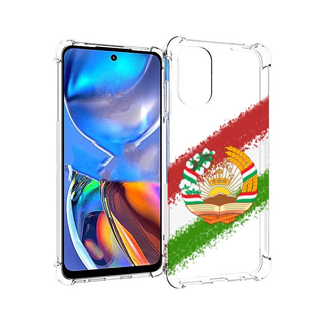 

Чехол MyPads герб флаг Таджикистана для Motorola Moto E32, Прозрачный, Tocco