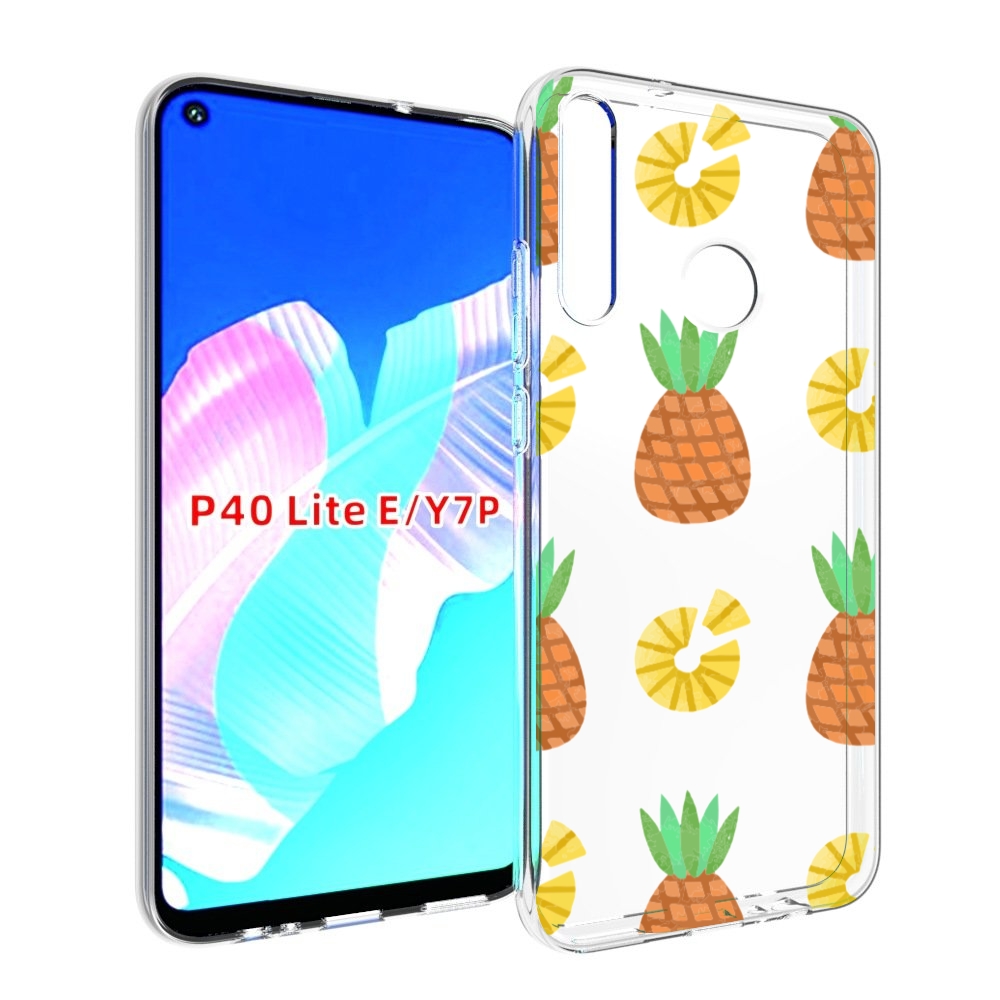 

Чехол бампер MyPads ананасики для Huawei P40 Lite E, Прозрачный, Tocco