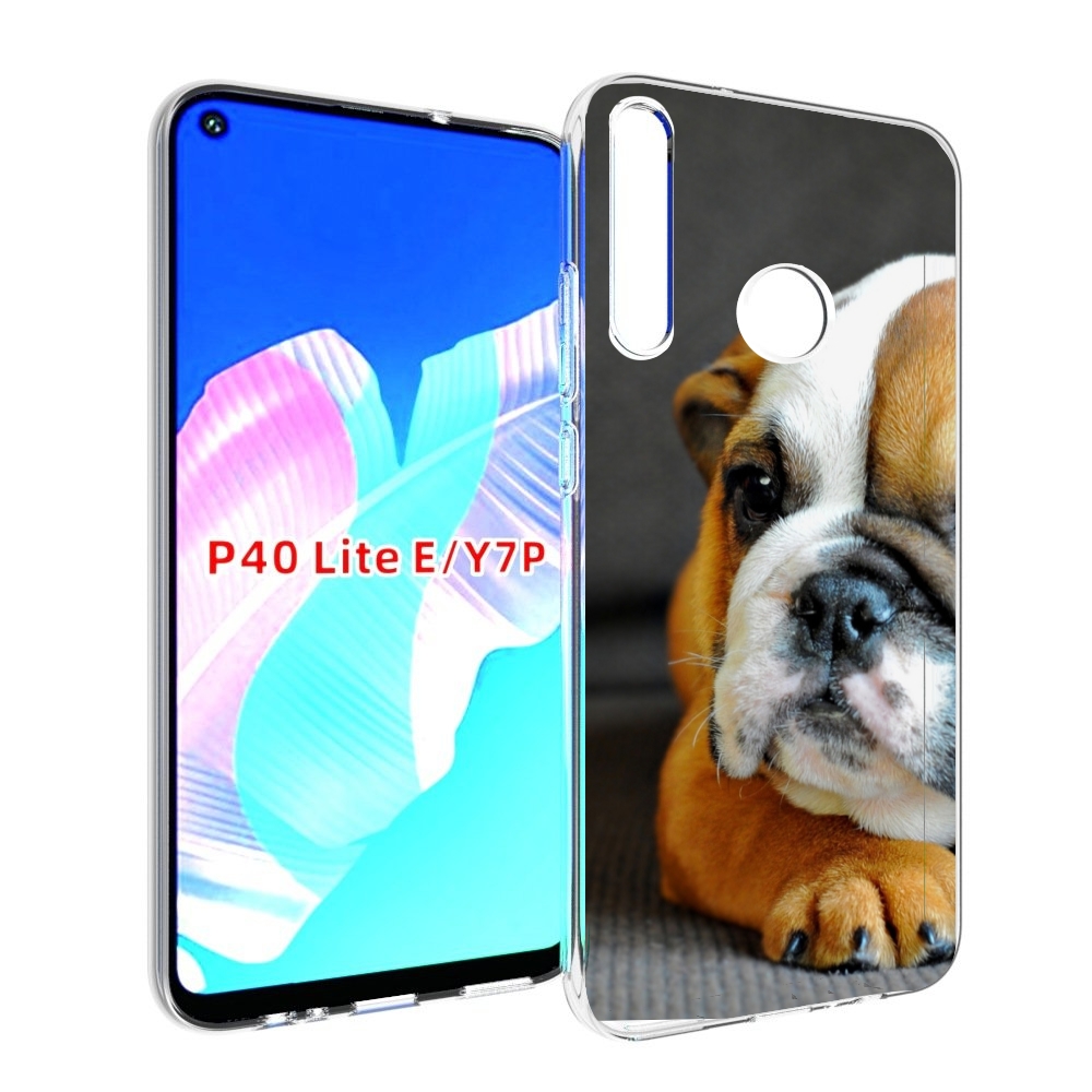 

Чехол бампер MyPads англиискии бульдор для Huawei P40 Lite E, Прозрачный, Tocco