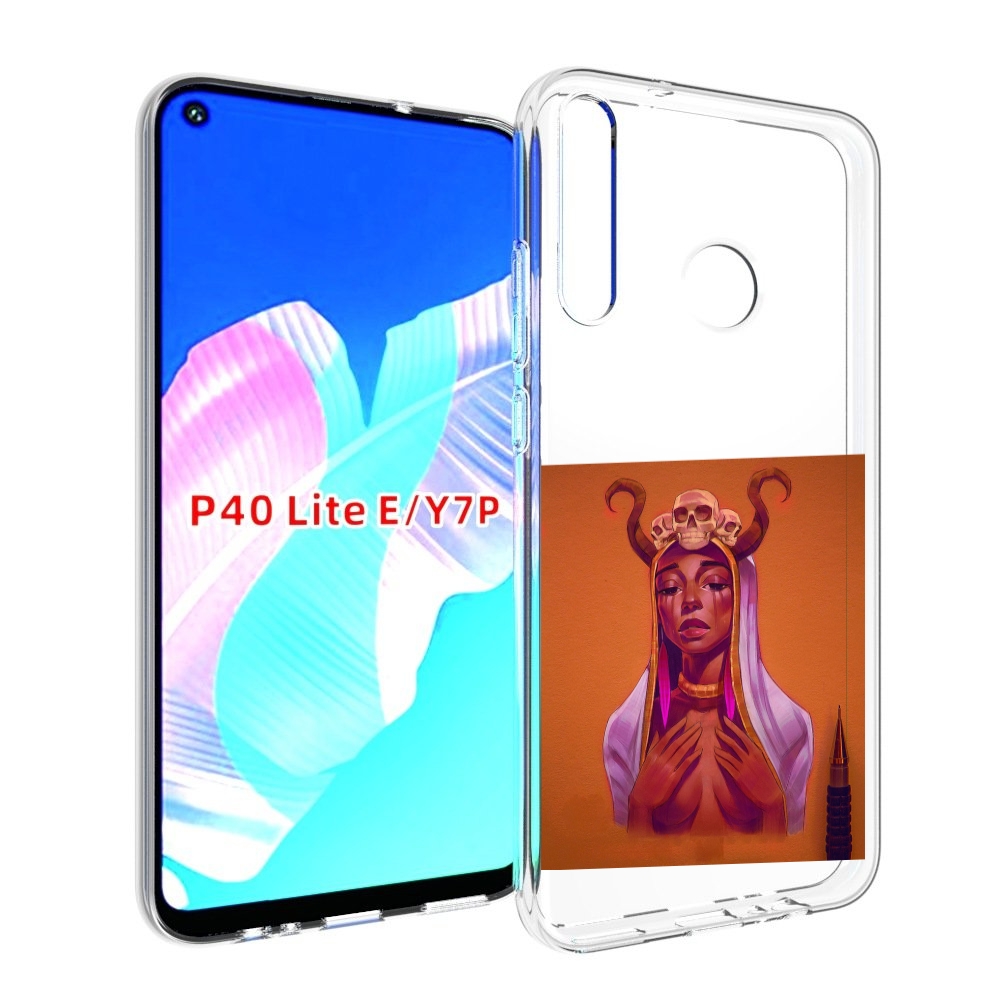 

Чехол бампер MyPads античная-девушка для Huawei P40 Lite E, Прозрачный, Tocco