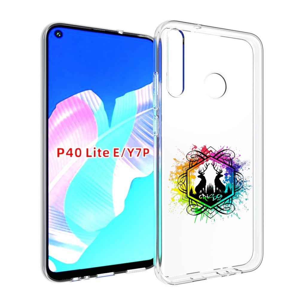 

Чехол бампер MyPads арт-с-оленями для Huawei P40 Lite E, Прозрачный, Tocco
