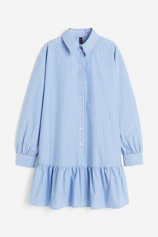 

Платье женское H&M 1227301 голубое XS, Голубой, 1227301