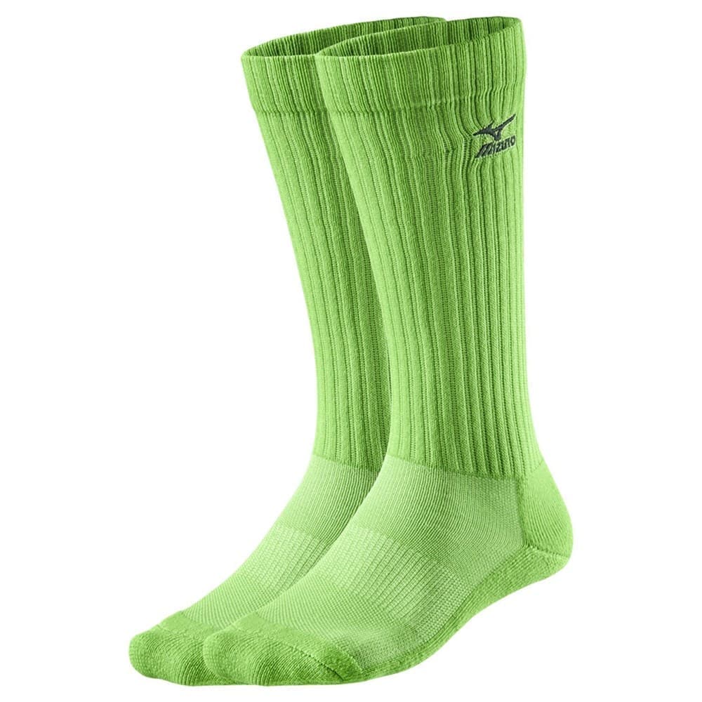 фото Mizuno volley sock long гольфы волейбольные зеленый/темно-синий m