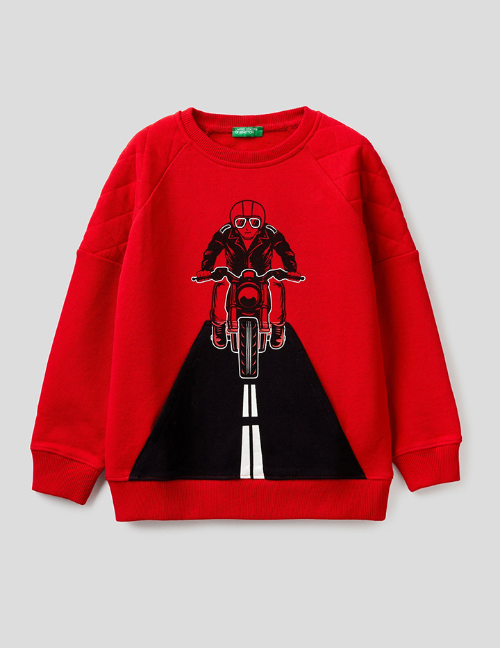 

Свитшот для мальчиков Benetton цв. красный р.158, 21A_3J74C15C8
