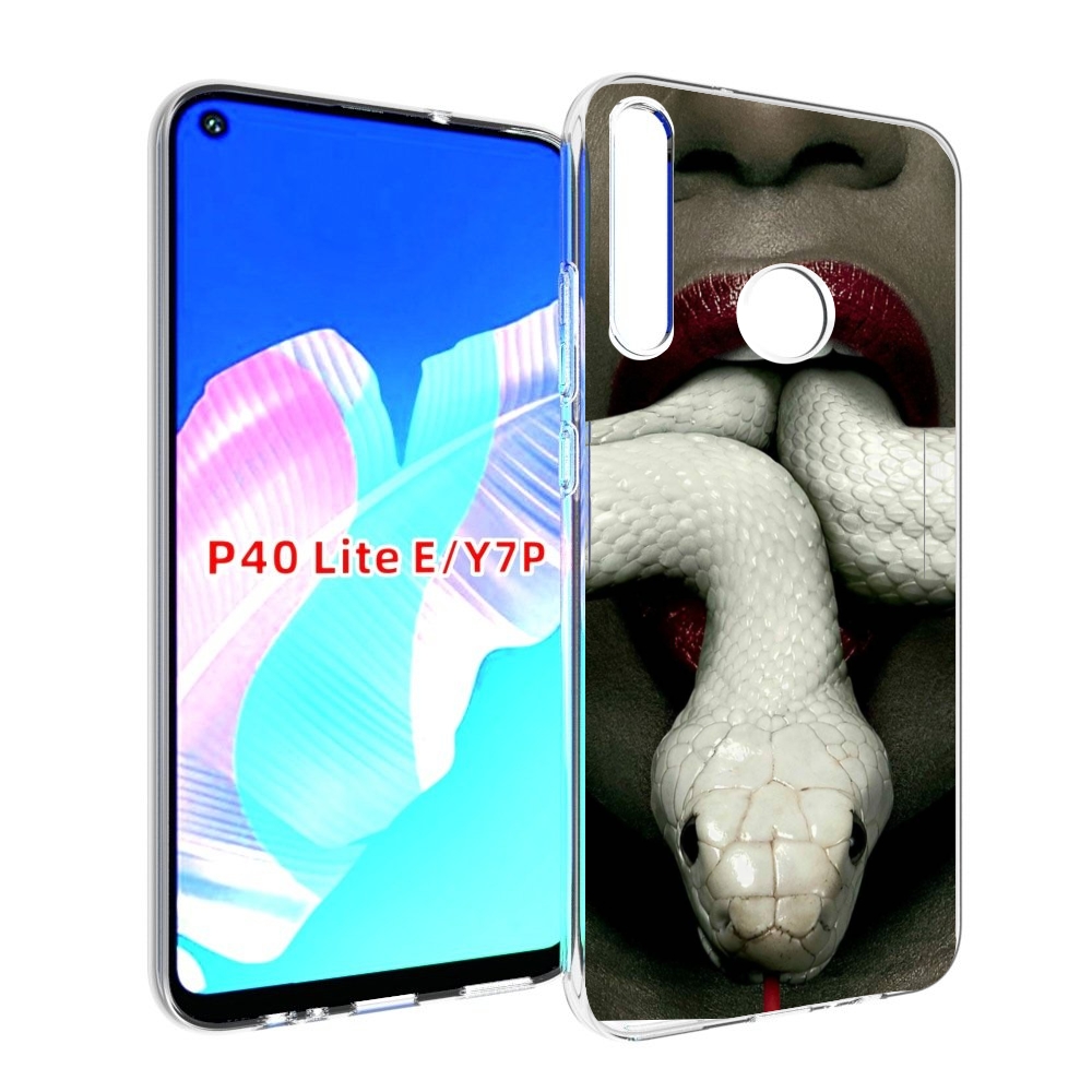 

Чехол бампер MyPads белая-змея для Huawei P40 Lite E, Прозрачный, Tocco