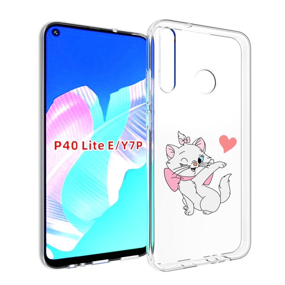 

Чехол бампер MyPads белая-кошечка-с-сердечком женский для Huawei, Прозрачный, Tocco