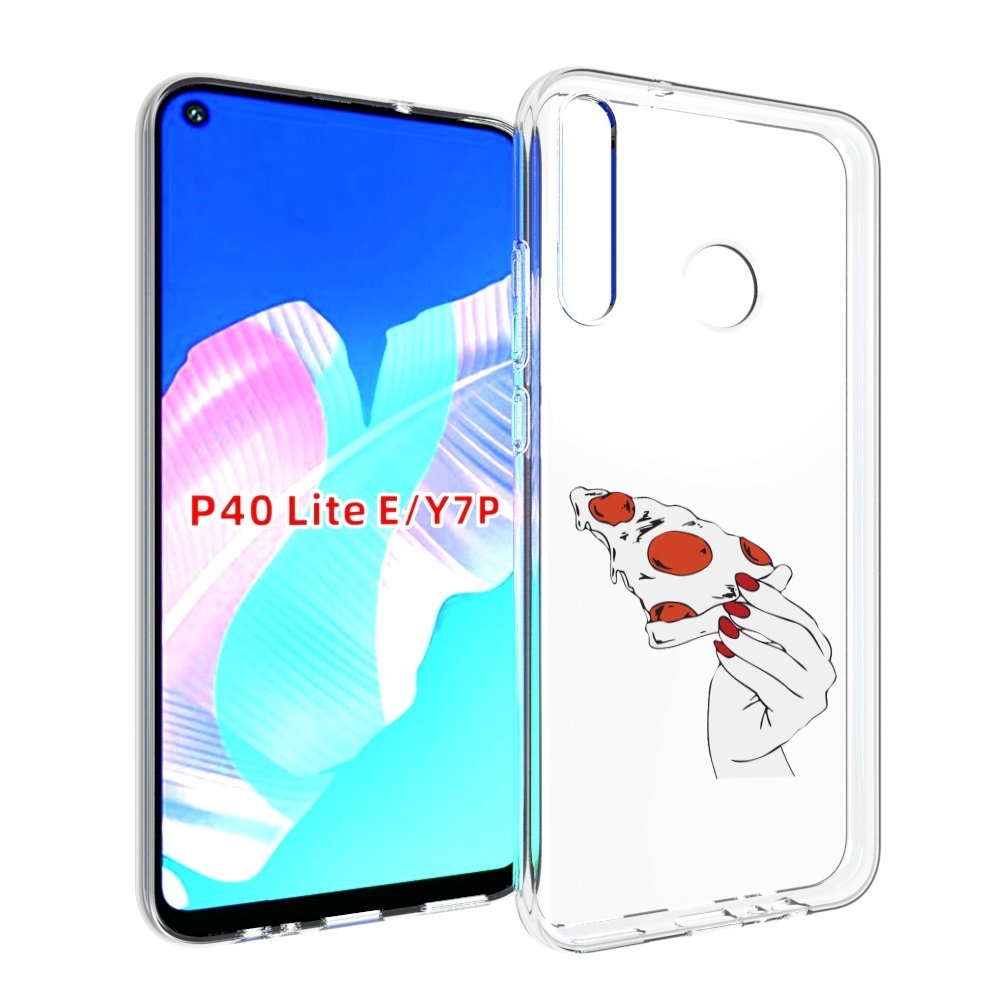 

Чехол бампер MyPads белая-пицца для Huawei P40 Lite E, Прозрачный, Tocco