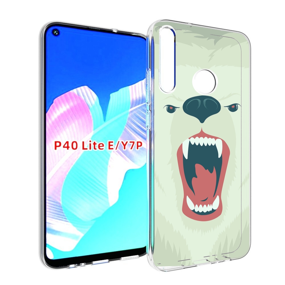 

Чехол бампер MyPads белый-медведь для Huawei P40 Lite E, Прозрачный, Tocco