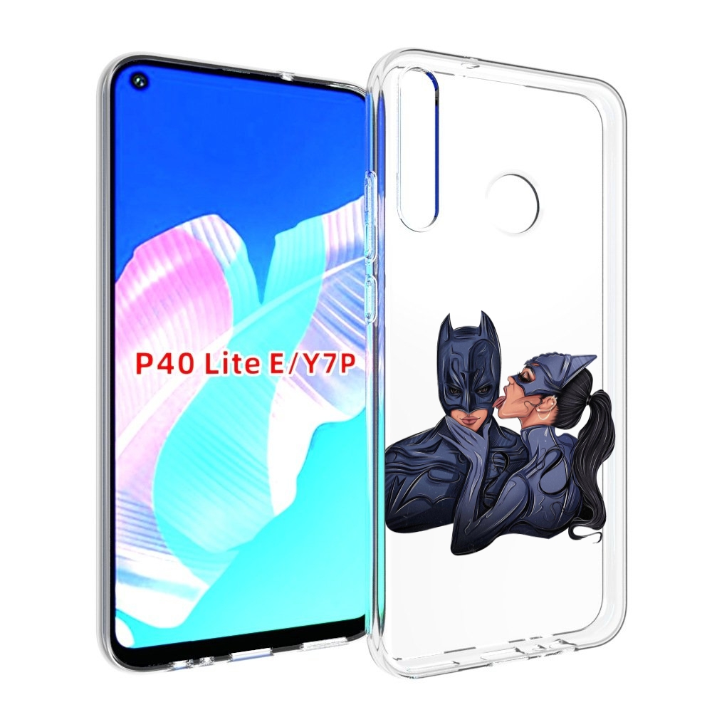 

Чехол бампер MyPads бетман-и-кошка для Huawei P40 Lite E, Прозрачный, Tocco