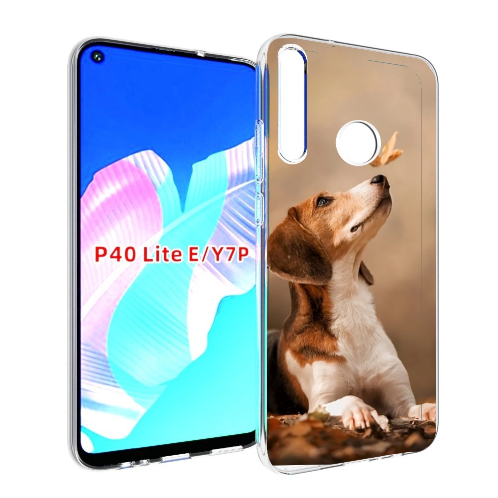 

Чехол бампер MyPads бигль-собака для Huawei P40 Lite E, Прозрачный, Tocco