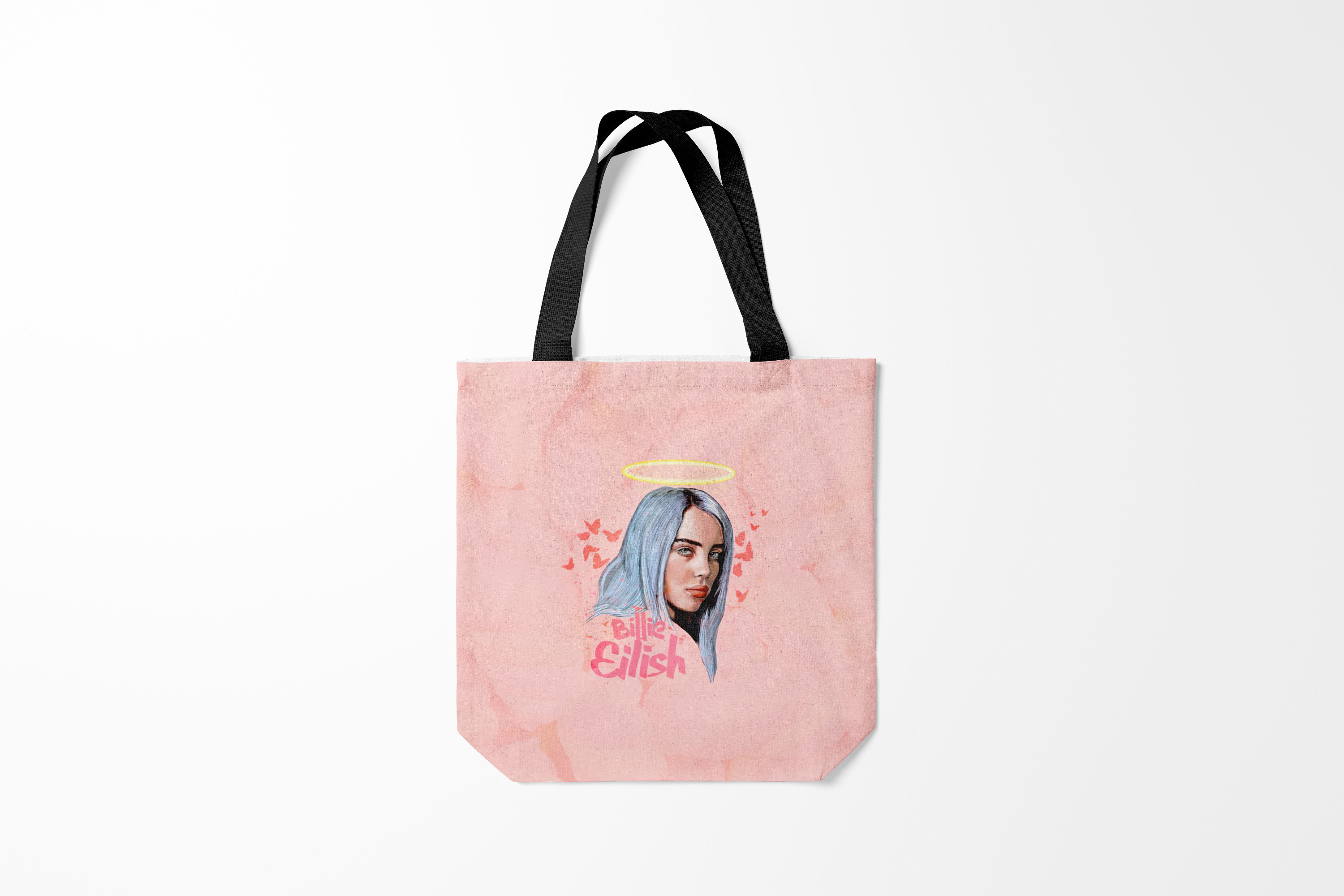 

Сумка шoппер унисекс Burnettie Billie Eilish, голубой, Billie Eilish