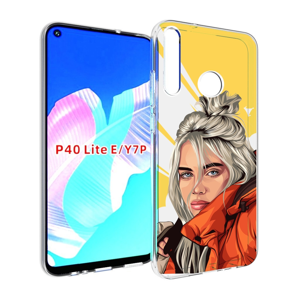 

Чехол бампер MyPads билли-айлиш-в-куртке для Huawei P40 Lite E, Прозрачный, Tocco