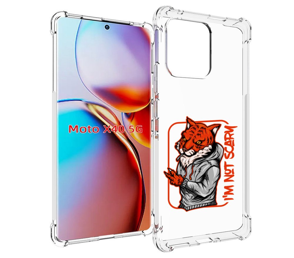 

Чехол MyPads Лис для Motorola Moto X40, Прозрачный, Tocco