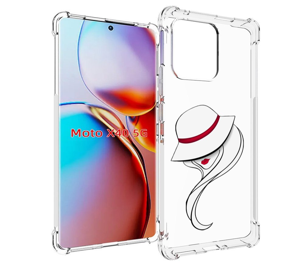 

Чехол MyPads Лого женский для Motorola Moto X40, Прозрачный, Tocco