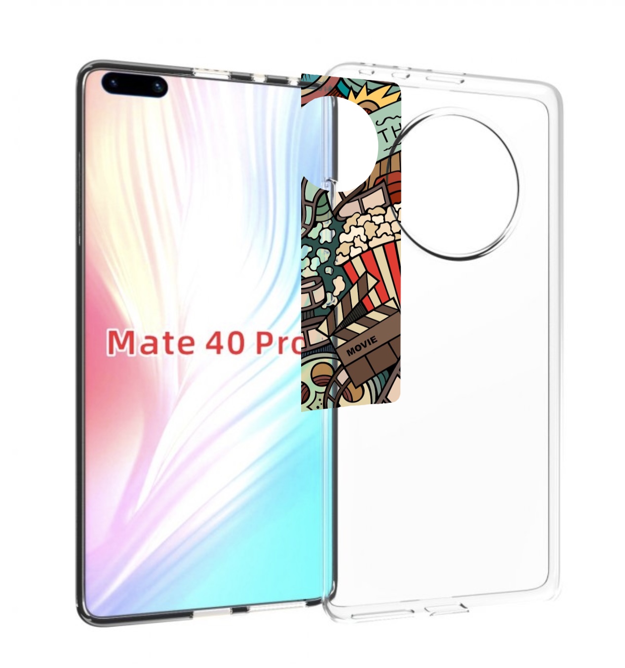 

Чехол MyPads любимое кино для Huawei Mate 40 Pro (NOH-NX9), Прозрачный, Tocco