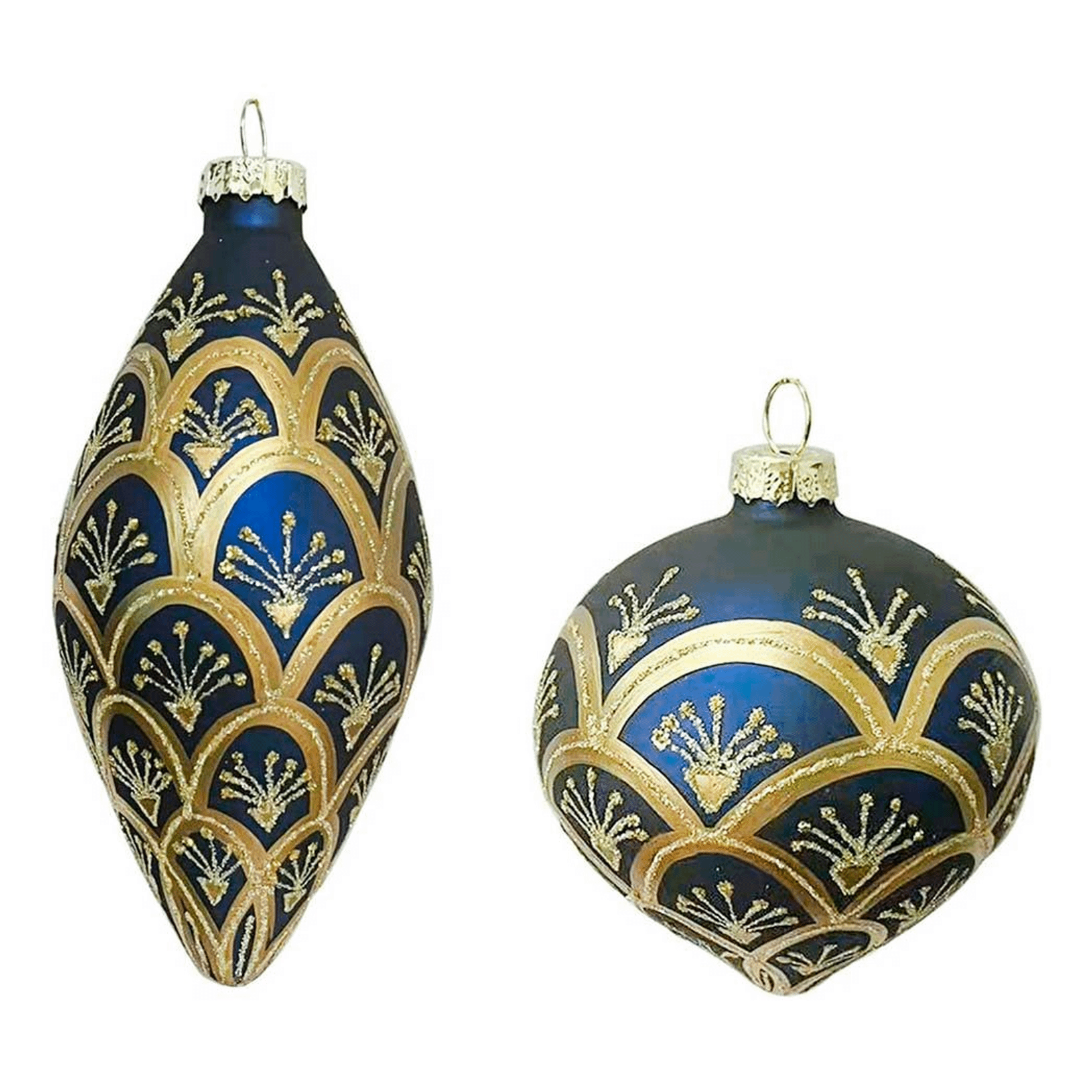 Елочная игрушка Маркет Перекресток Зимний дуэт украшений 2 шт синий 700₽