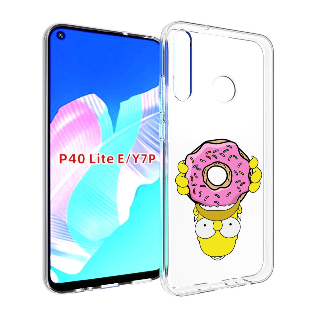 

Чехол бампер MyPads большой-пончик для Huawei P40 Lite E, Прозрачный, Tocco