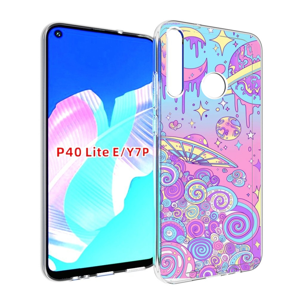 Чехол бампер MyPads ванильные планеты для Huawei P40 Lite E