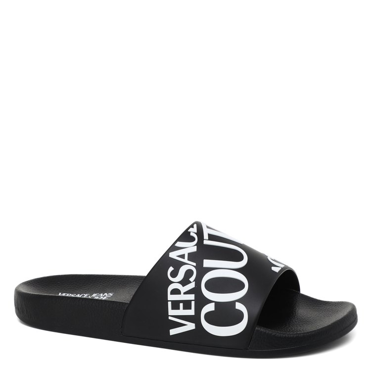 

Шлепанцы мужские Versace Jeans Couture 74YA3SQ1 черные 42 EU, Черный, 74YA3SQ1