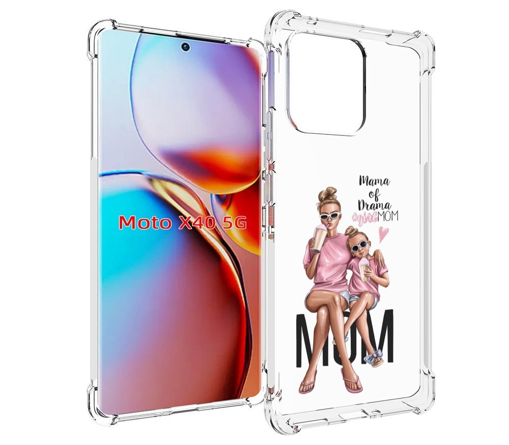 

Чехол MyPads Мама-мечты женский для Motorola Moto X40, Прозрачный, Tocco