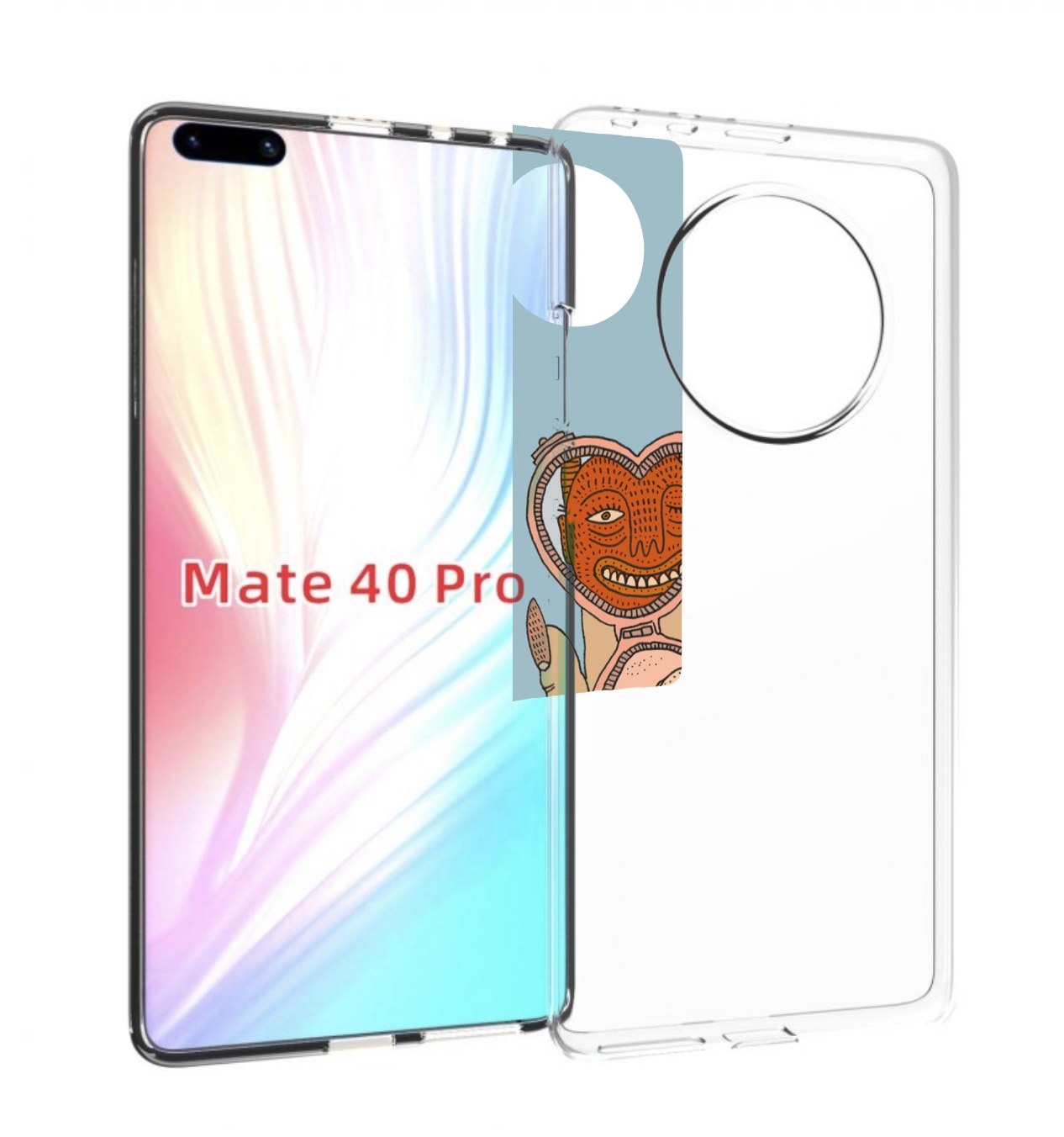 Чехол MyPads макияж картинка женский для Huawei Mate 40 Pro (NOH-NX9)