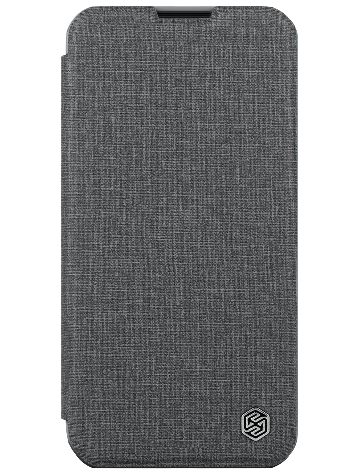 

Чехол Nillkin для iPhone 15 Pro Max QIN Pro (Cloth) Booktype Classical Grey, Серый