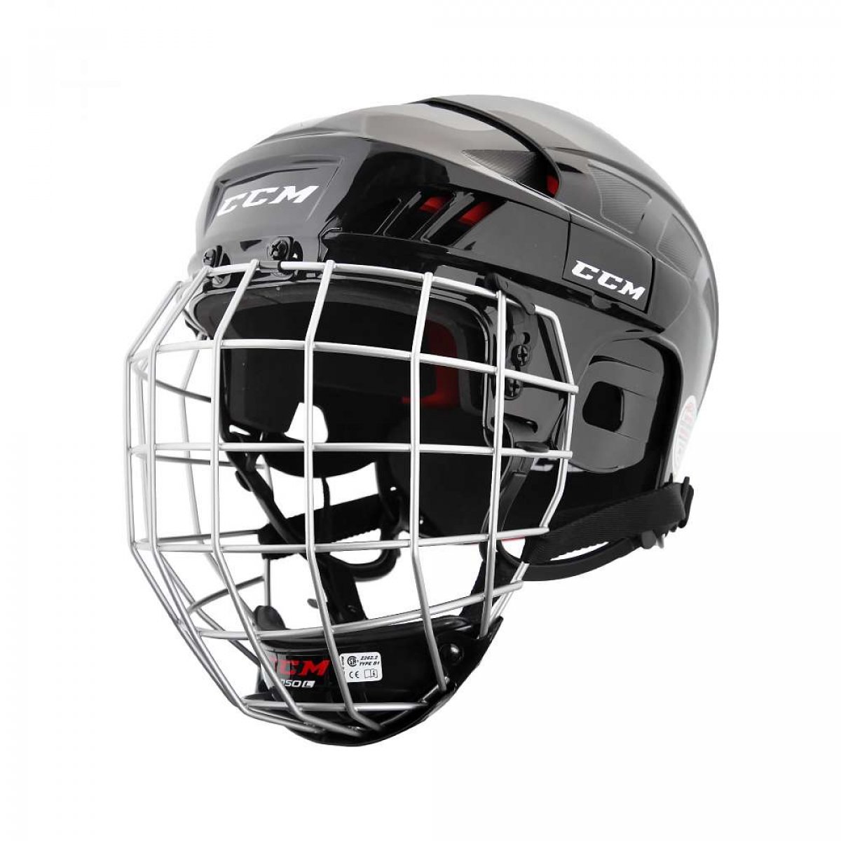 фото Шлем хоккейный+маска ссм ht50c sr. р.xs (черный) ccm
