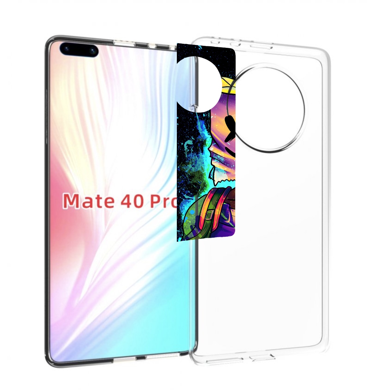 

Чехол MyPads маршмеллоу-глитч для Huawei Mate 40 Pro (NOH-NX9), Прозрачный, Tocco