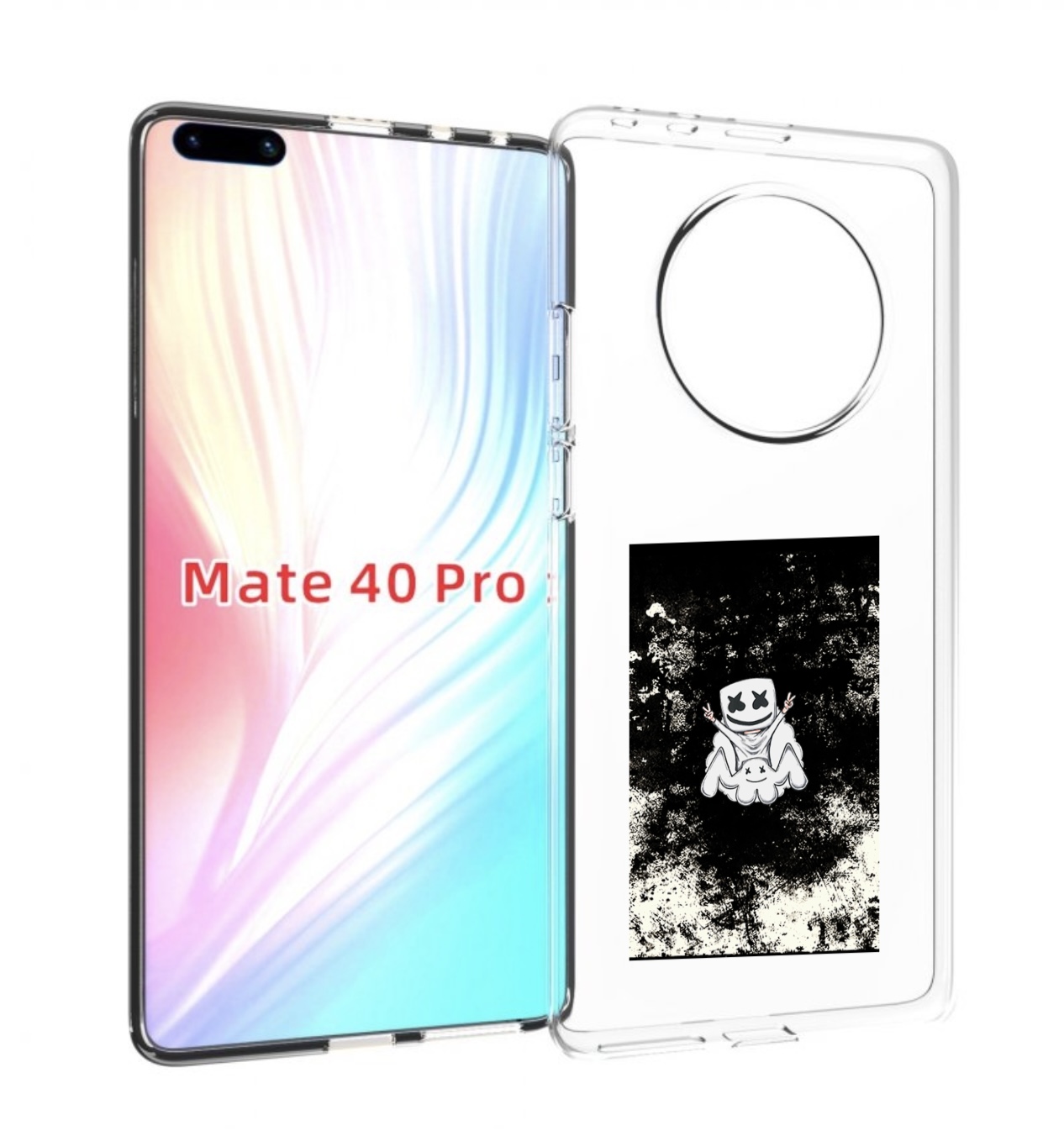 

Чехол MyPads маршмеллоу-френдс для Huawei Mate 40 Pro (NOH-NX9), Прозрачный, Tocco