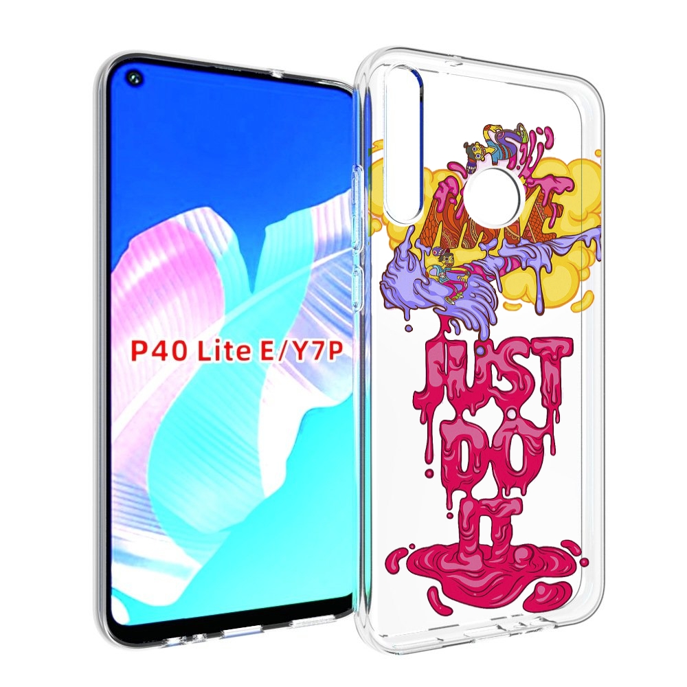 

Чехол бампер MyPads вкусный найк для Huawei P40 Lite E, Прозрачный, Tocco