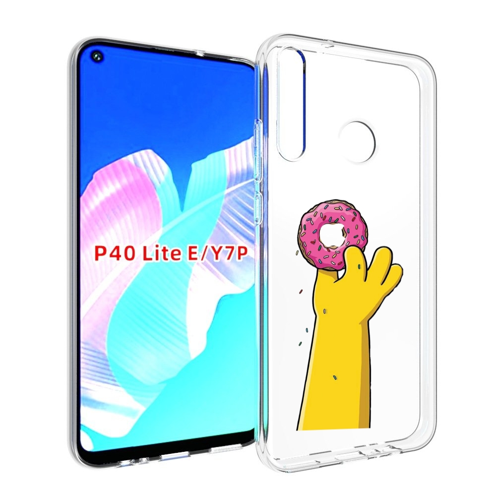 

Чехол бампер MyPads вкусный-пончик для Huawei P40 Lite E, Прозрачный, Tocco